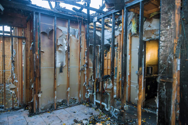 Professional Emergency Fire Cleanup technician working in Pismo Beach, CA